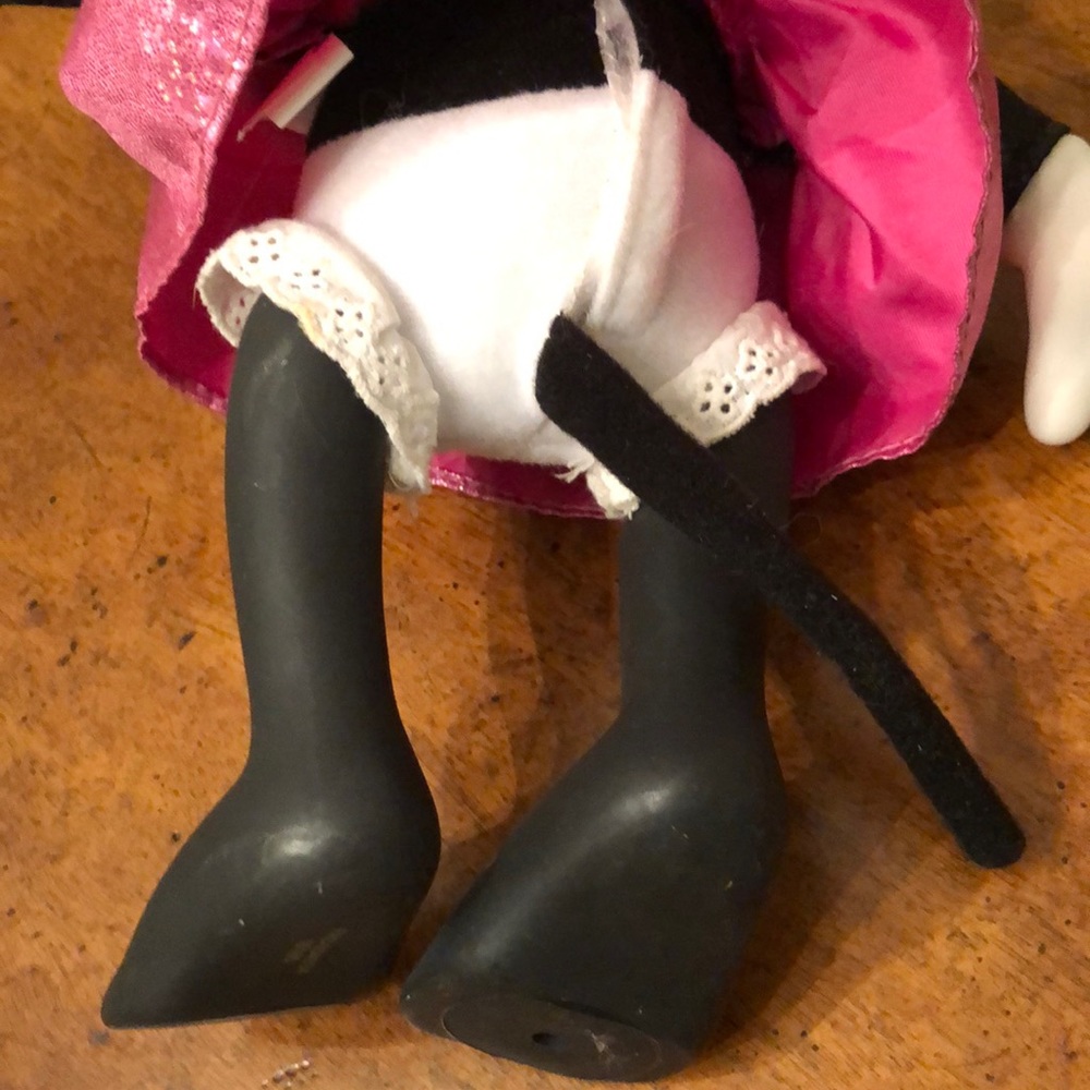 VINTAGE TALKING MINNIE MOUSE DOLL WALT DISNEY ANTIQUE SAYS CUTE PHRASES 12” - Picture 12 of 13